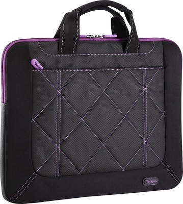 Targus - Pulse Laptop Sleeve for 16'' Laptop - Black/Purple
