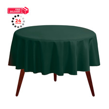 Gee Di Moda Round Tablecloth - 90 Inch Hunter Green 90" Round ,