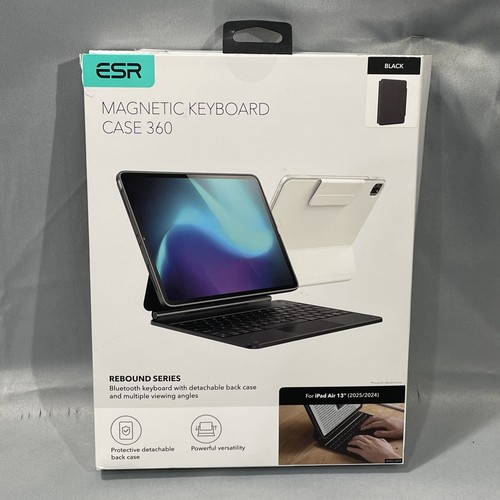 ESR Magnetic Keyboard Case 360 Rebound Series For iPad Air 13"(2025/2024) Black - 第 21/23 張圖片