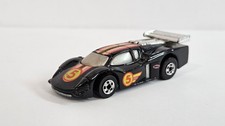 Vintage Hot Wheels 1988 GT Racer No. 5 Black Speed Fleet Diecast 5 Hotwheels