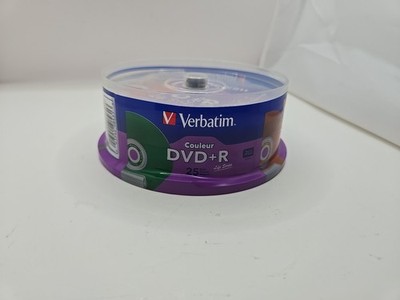 Verbatim Color Life Series DVD+R 4.7GB 120Min Spindle Couleur 25 Disc New Sealed