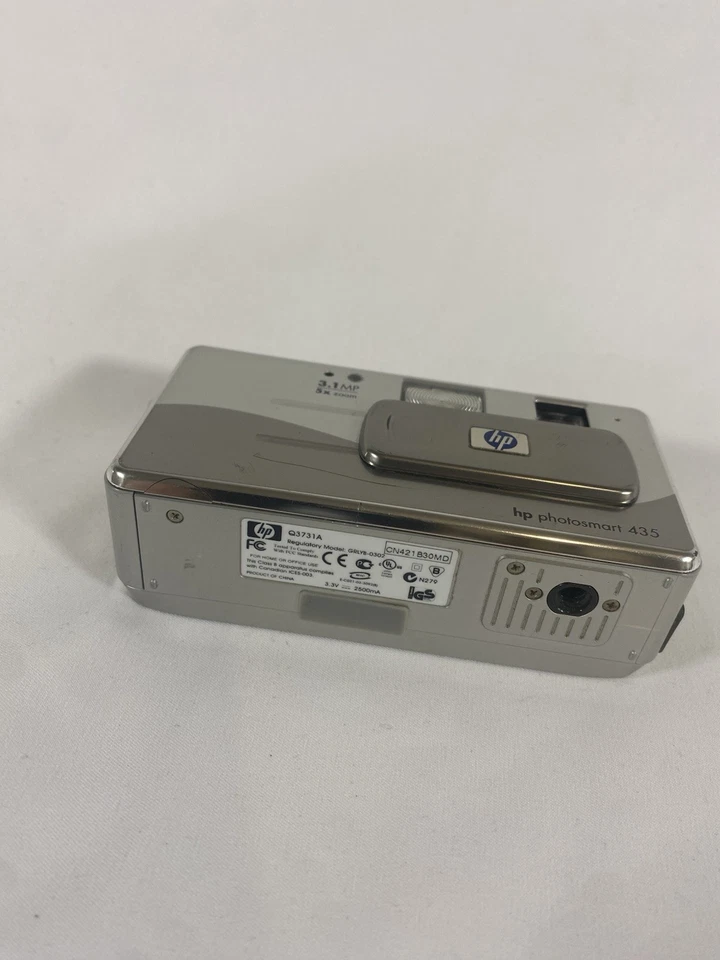 HP Photosmart 435 3.1MP Compact Digital Camera Silver Tested Free Aus Ship - Image 4 of 4