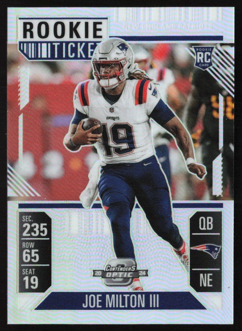 2024 Panini Contenders Optic Silver Prizm Joe Milton Rookie #78 GS1
