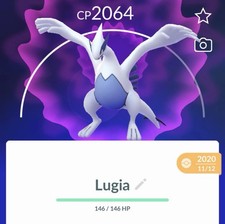 Lugia 2018 2019 Pokemon GUARANTEED LUCKY Gen2 Go Pok mon Read Des Not Shiny