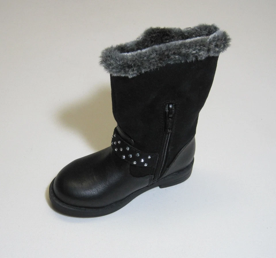 Botas de piel para niñas pequeñas Negro, NWT, Cherokee Foto 3 de 4
