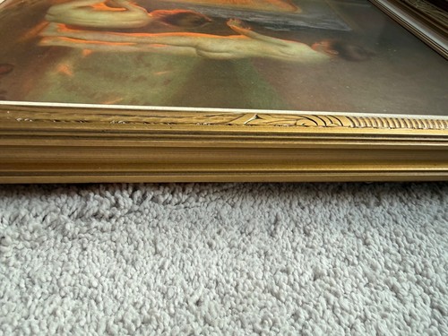 "Nach dem Bad" Gold gerahmter Kunstdruck von Paul Peel Bild 25" x 20" - Bild 15 von 24
