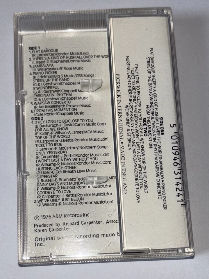 Carpenters – Live At The Palladium - 1984 Cassette Tape - HSC 3142 - Image 3 of 3
