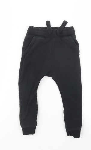 NEXT Boys Black Jogger Trousers Size 2 