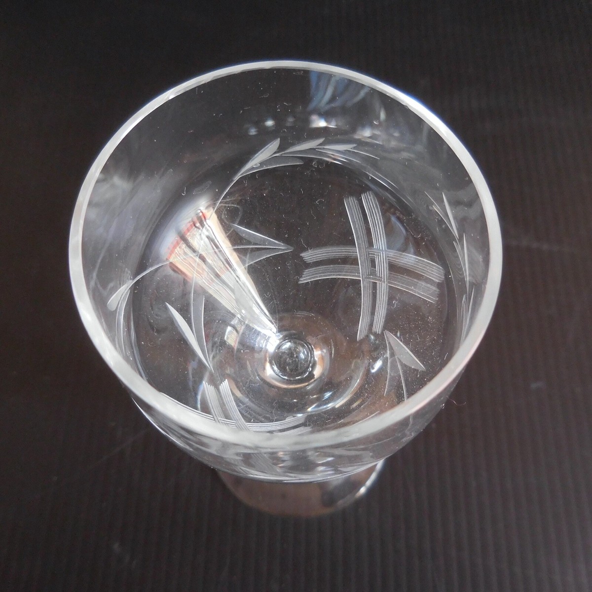 Verre à Schnaps En Cristal Made In France - Rouge (Occasion, Vintage)