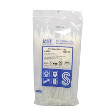 Cable Ties 8" Zip Nylon 100PCS White Heavy Duty 50LBS Zip Ties Weather Resistant