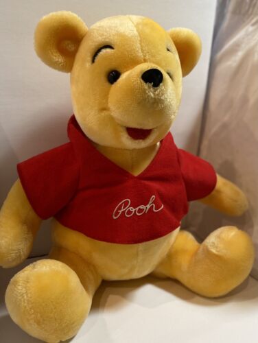 RARE VINTAGE DISNEY WINNIE THE POOH 14” KOREA WALT BEAR STUFFED TOY PLUSH