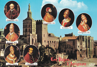 Alte Postkarte - Les Papes d'Avignon