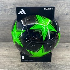 Adidas UEFA Champions League Club Training Ball Unisex Size 5 Black Green IX4067