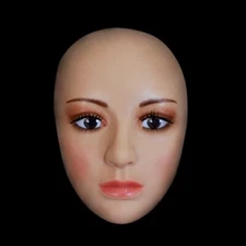 Masquerade Premium Realistic Beauty  Girls Silicone Face Mask Cosplay Costumes
