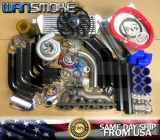 T76 T4 Turbo Kit Ar.96 700hp For 87-92 Supra Mk Iii Ma70 Mz30 Black Blue 7m-gte