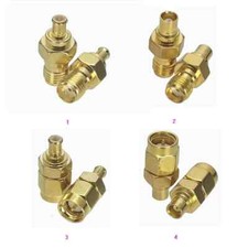 1Pcs SMA To MCX Male Plug  Female Jack Straight RF Coaxial Adapter Connector