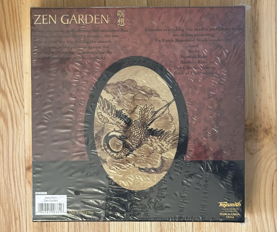 Deluxe Zen Garden Complete Kit Tabletop Garden at Home Toysmith New | eBay