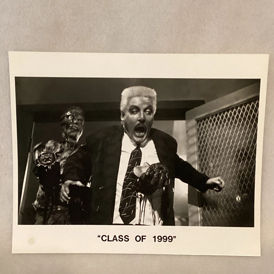 (3) Foto fija original 1990 clase de 1999 película de terror ciencia ficción promoción 10x8” RARA Foto 4 de 4