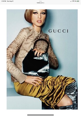 Gucci Velvet By Tom Ford Bucket Bag F/W 99 Iconic Collection | eBay