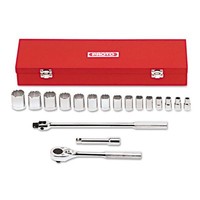 Proto 18-piece Mechanic's Tool Set, Sae, 1/2 Drive, 3/8 To 1 1/4, - Pto54122 on sale Proto 18-piece Mechanic's Tool Set, Sae, 1/2 Drive, 3/8 To 1 1/4, - Pto54122 on sale