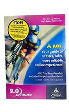 AOL 9.0 Optimized Software CD-ROM Disc New Unopened Internet US Only Gag Gift
