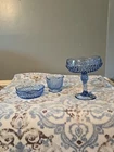 Indiana Glass Co Diamond Point Ice Blue Set—vintage Set In Mint Cond!