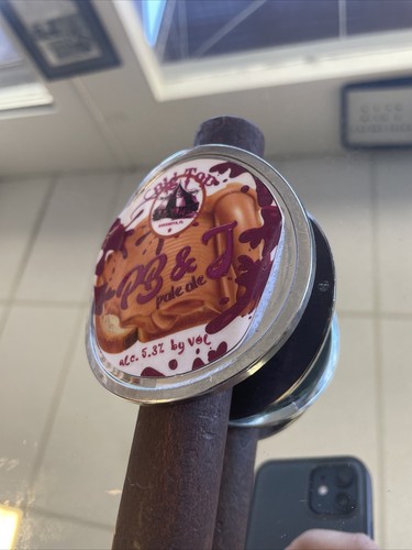 BIG TOP BREWING PB&J And Tiki Sangria IPA Beer Tap Handle 11" Tall - Picture 4 of 4