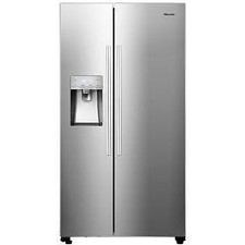 Image of Hisense American Style Fridge Freezer 50/50 Total No Frost - Grey - RS694N4ICE