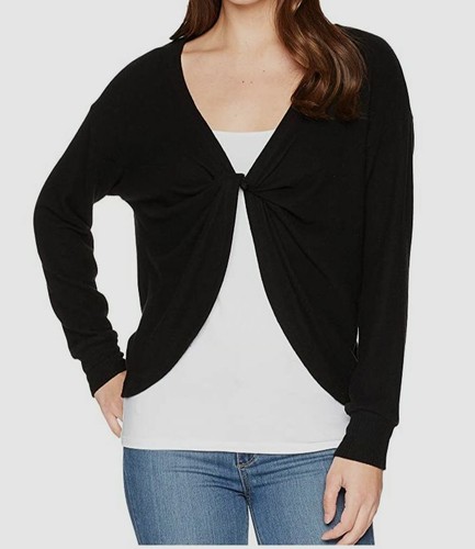 $245 LNA Women's Black Brushed Gila Long Sleeve Reversible Top Sweater Size M - Picture 5 of 5