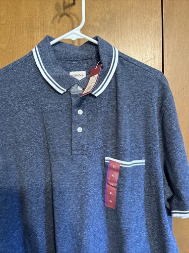 MERONA Short Sleeve Cotton Dress Shirt Xavier Navy . New W Tags!! - Picture 3 of 3