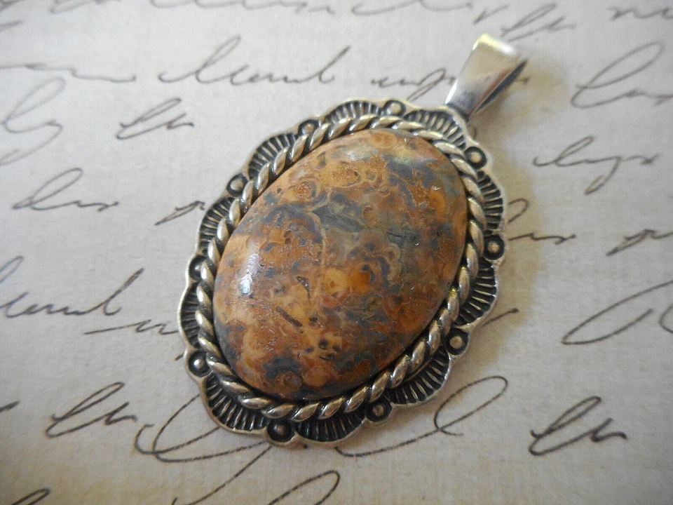 Colgante de ágata burlada de plata de ley Carolyn Pollack 361910 Foto 3 de 4