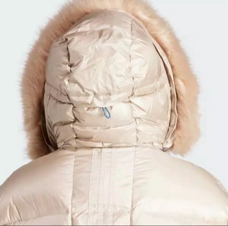 ダウンジャケット・コート adidas puffed long fur jacket beige Adidas Women's Puffed Long Fur Jacket New | eBay
