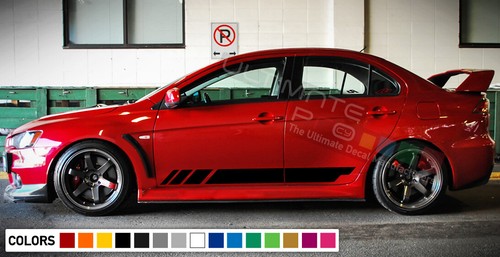 Sticker Stripe coil for Mitsubishi Lancer Evolution X 10 Racing Body low carbon - Picture 7 of 7