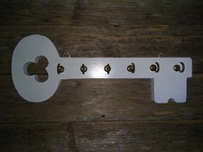 Wall Hook Key Shaped Wood: Keychains Hats Coats Dog Leash Hanging Rack Wall Art