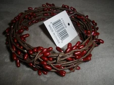 Burgundy Pip Berry String Garland, 18 ft.