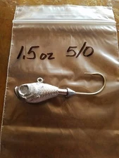 20 1.5oz Ultra Minnow Jigs on Eagle Claw 635 Saltwater 5/0 6/0 or 7/0 Hooks