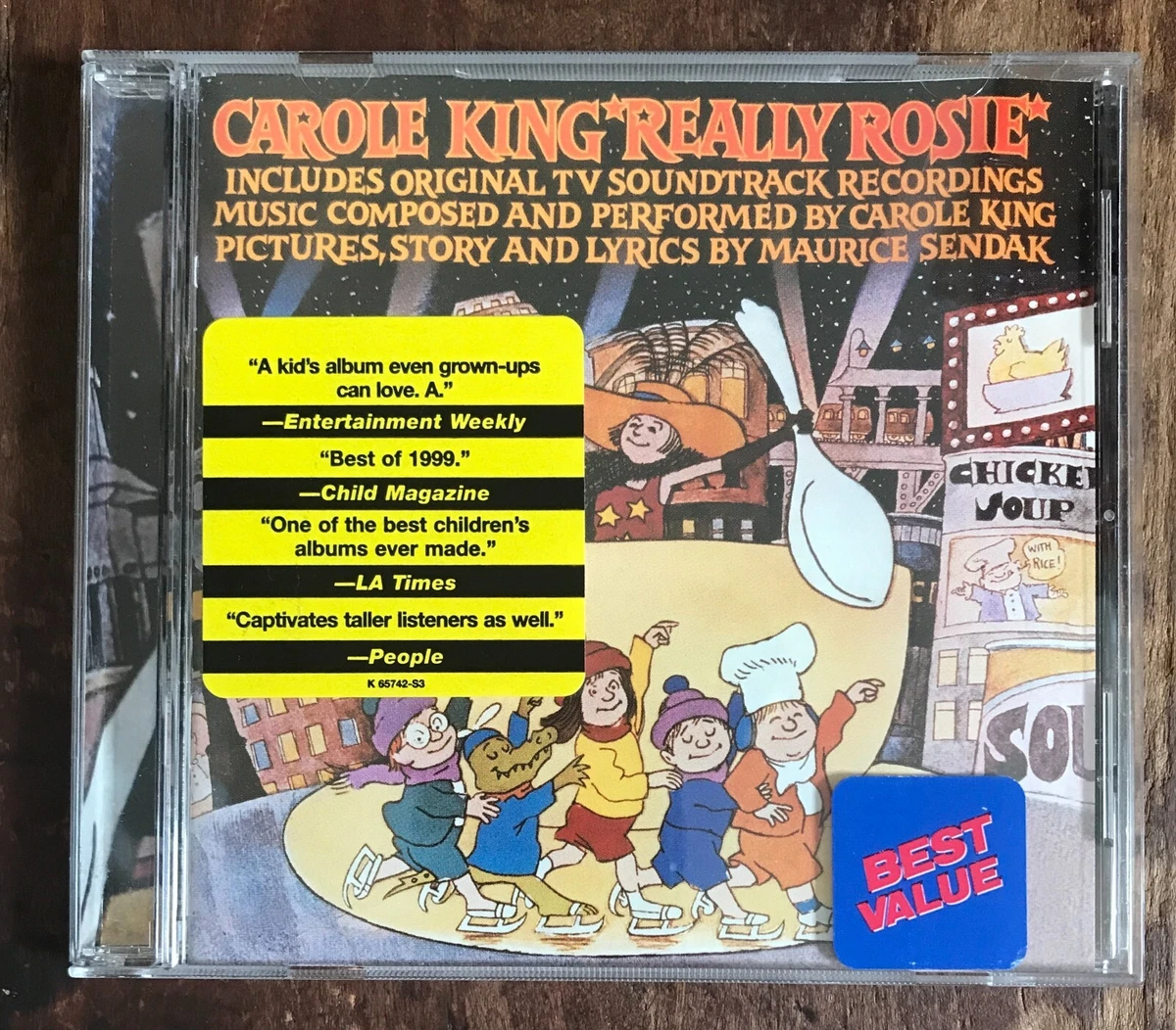 CAROLE KING Really Rosie 1975 TV Special CD Hype Sticker On Case RARE VG CD