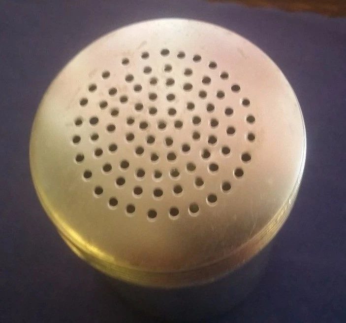 AGITADOR DE DRAGADO 3" 10 ONZAS ALUMINIO PARA CONDIMENTAR ESPECIAS SAL, TORNILLO DE PIMIENTA EN LA PARTE SUPERIOR Foto 3 de 4