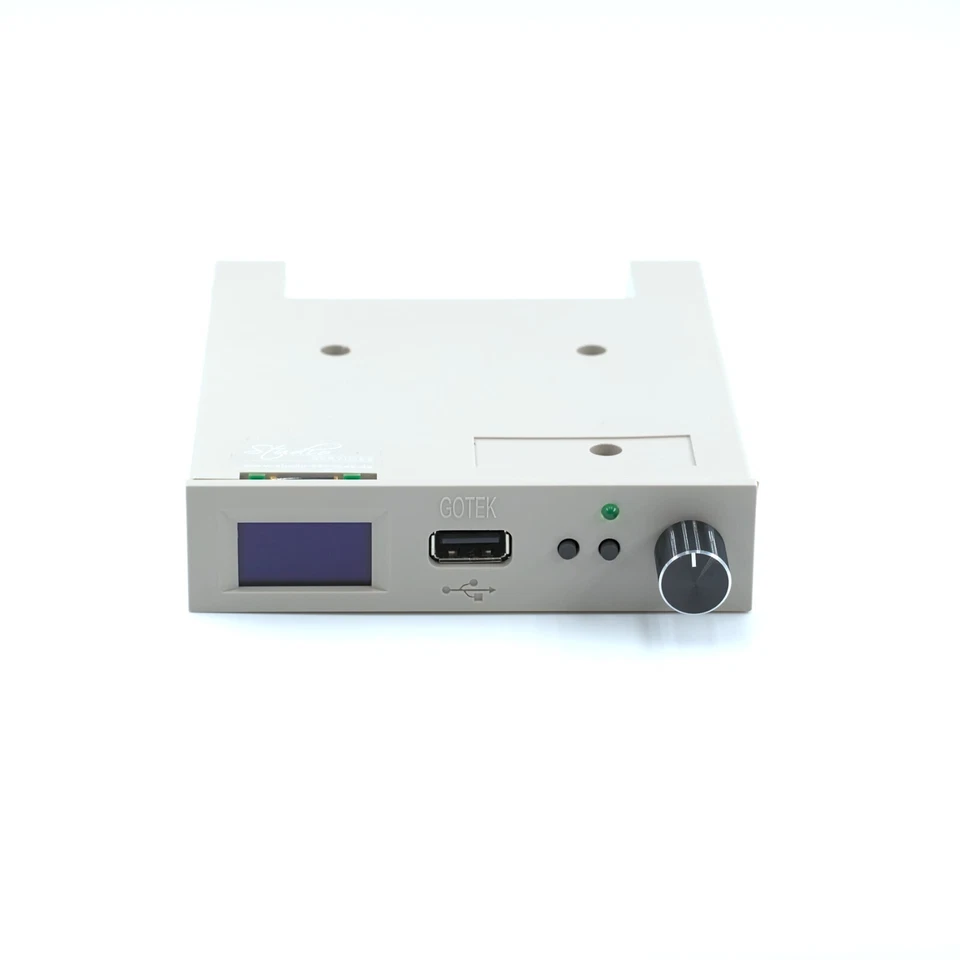 Gotek FlashFloppy LARGE OLED Rotary Encoder AMIGA ATARI AKAI EMU ROLAND Beige