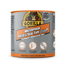Gorilla Waterproof Patch & Seal Tape CLEAR 2.4m Roll  Leak Repair Tape