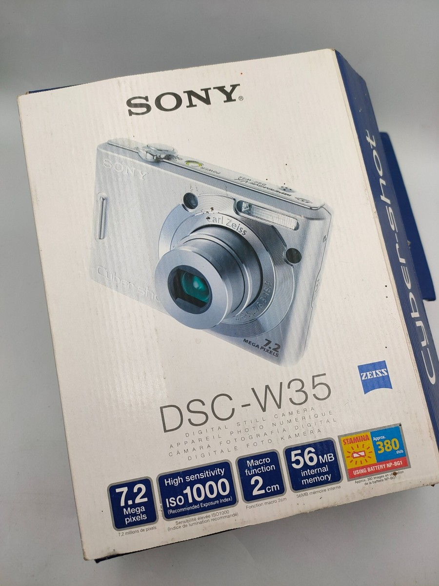 Sony Cyber-shot DSC-W35 7.2MP Digital Camera - Silver for Sony Cyber-shot DSC-W35 7.2MP Digital Camera - Silver for