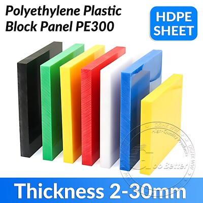 HDPE Sheet   Cut to Size Polyethylene Plastic Block Panel PE300 High Densi