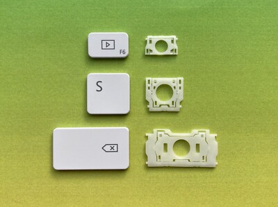 Einzelne Ersatztasten Microsoft Designer Tastatur Compact - Modell: 1954 weiss