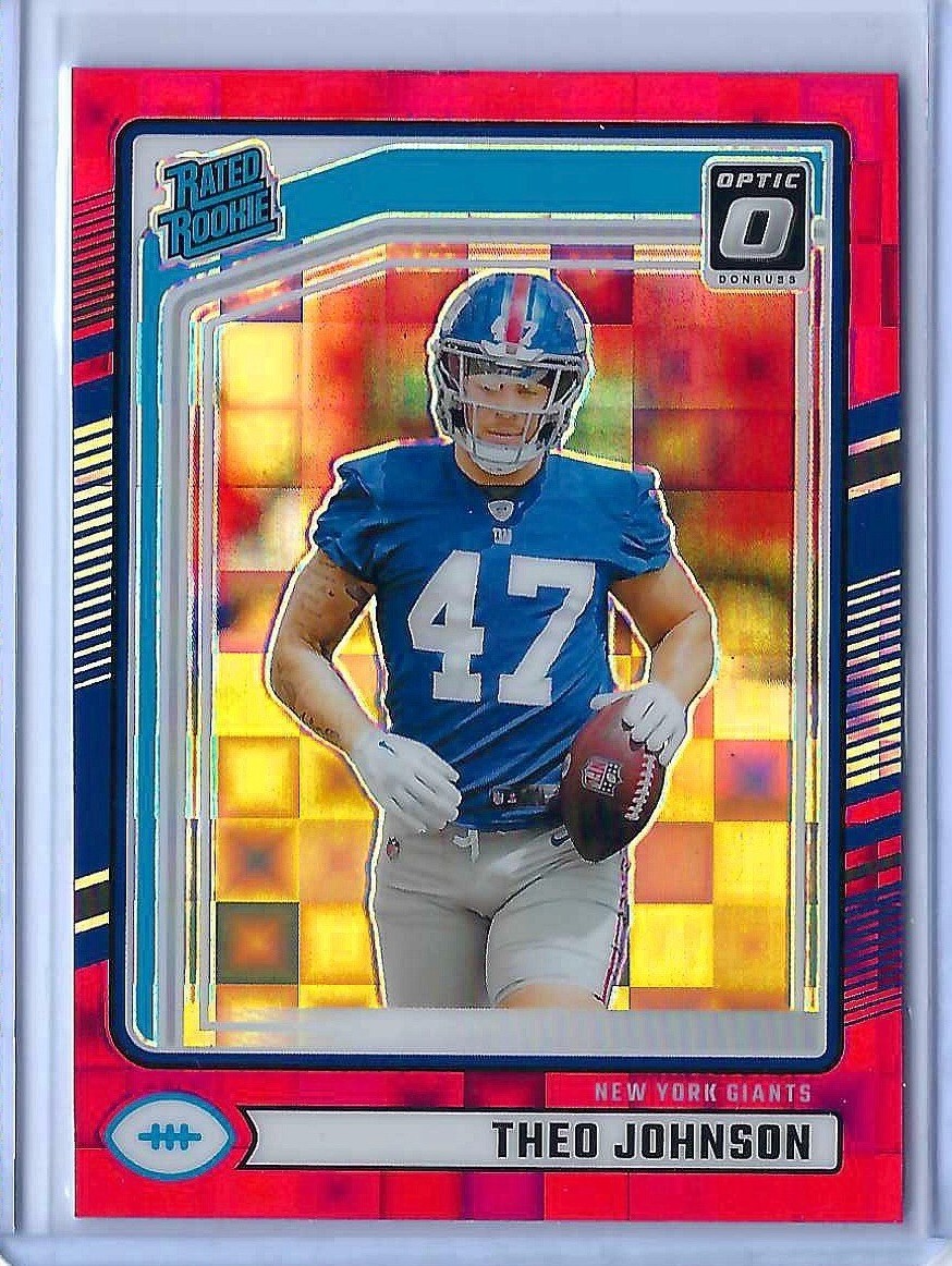 2024 Donruss Optic Preview Red Pandora Rated Rookie THEO JOHNSON #357 B487