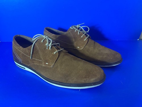Hush Puppies Brown Suede and Leather Lace Up Shoes Size 12 Great Condition