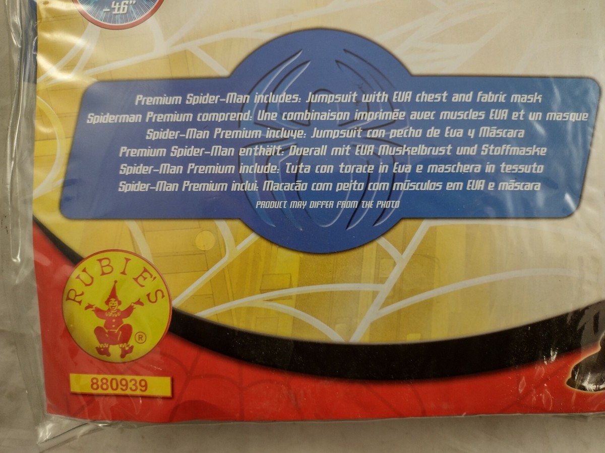 Rubies Marvel Spider-Man Fancy Dress Costume Adult XL Size