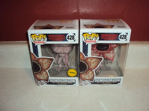STRANGER THINGS DEMOGORGON & DEMOGORGON CHASE 428 FUNKO VINYL POP VAULTED 2 LOT