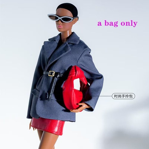 Borsa cappello moda 11,5" berretto bambola borsetta 1/6 accessori bambole decorazione casa delle bambole - Foto 16 di 36