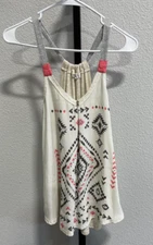 Jolt Womens Tank Boho Studs Size S