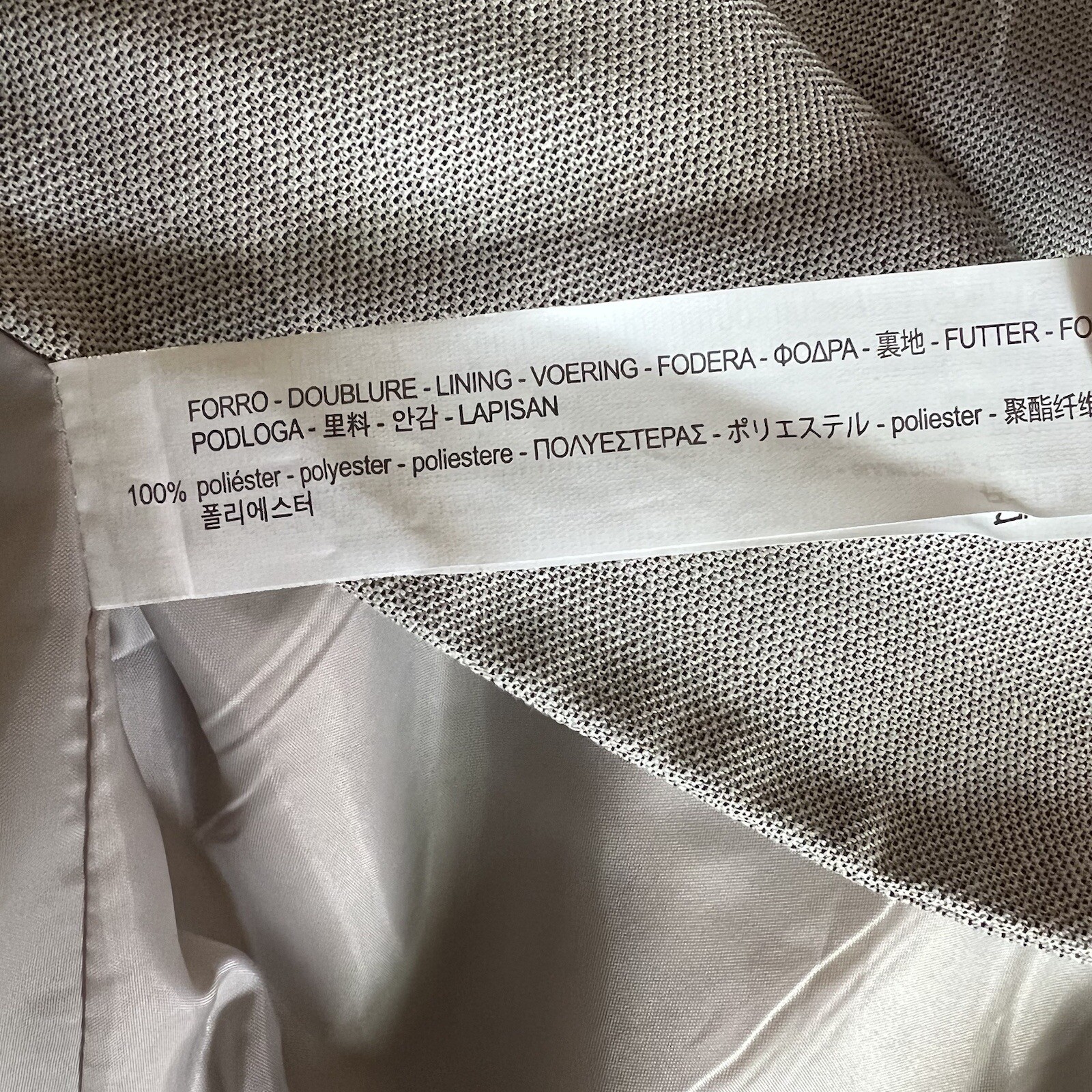 ZARA BASIC COLLECTION BLAZER SIZE 8 GRAY LONG SLE… - image 7